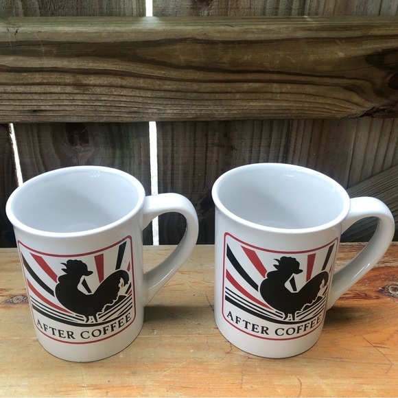 Set of 2 Dat’ Do It Rooster Rooster Before & After Coffee Large 16oz Mugs - Picture 3 of 8